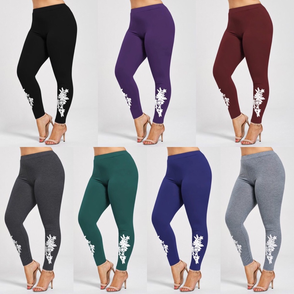 Appliqued Jersey Leggings